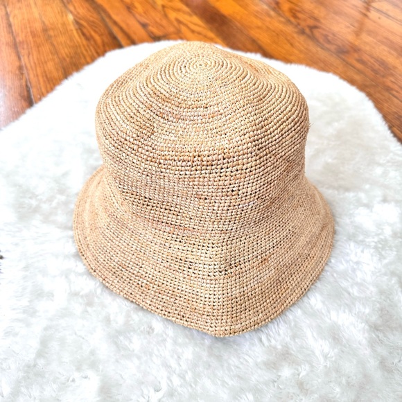 Lack Of Color Straw Bucket Hat Sz S - Picture 7 of 8